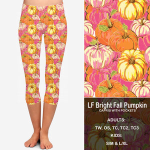 LF Bright Pumpkin Leggings & Capris with Pockets Preorder Closes 9/6 eta early Oct.