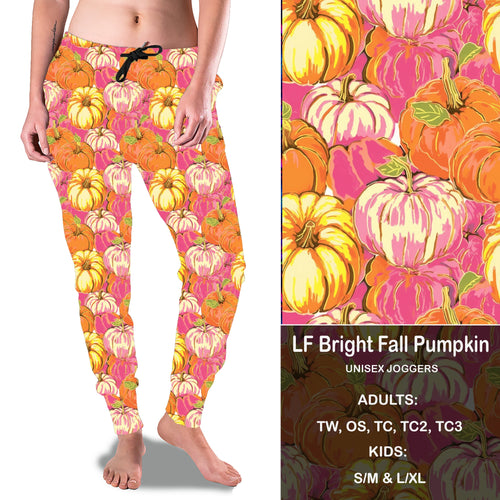 LF Bright Pumpkin Full Joggers with Pockets Preorder Closes 9/6 eta early Oct.