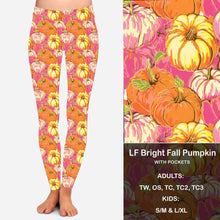 Load image into Gallery viewer, LF Bright Pumpkin Leggings &amp; Capris with Pockets Preorder Closes 9/6 eta early Oct.