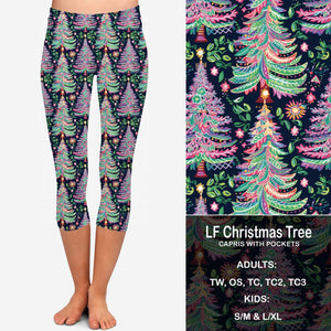 LF Christmas Tree Leggings & Capris with Pockets Preorder Closes 9/6 eta early Oct.