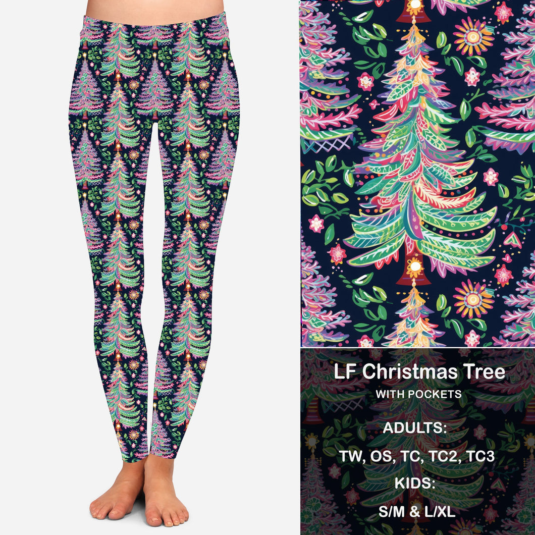 LF Christmas Tree Leggings & Capris with Pockets Preorder Closes 9/6 eta early Oct.