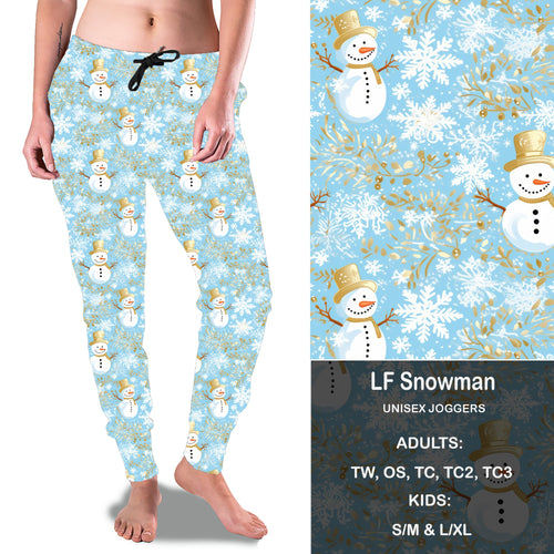 LF Snowman Full Joggers with Pockets Preorder Closes 9/6 eta early Oct.