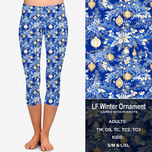 LF Winter Ornament Leggings & Capris with Pockets Preorder Closes 9/6 eta early Oct.