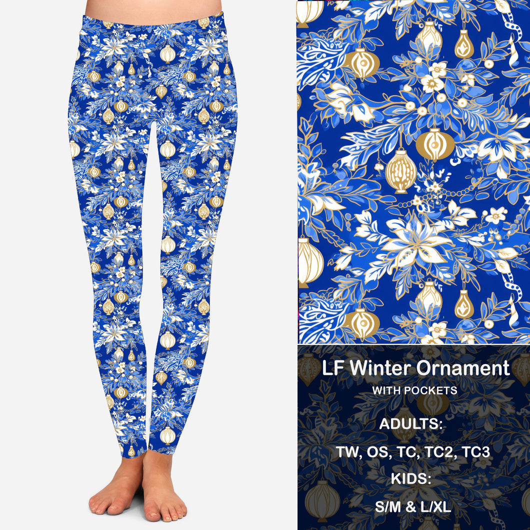 LF Winter Ornament Leggings & Capris with Pockets Preorder Closes 9/6 eta early Oct.